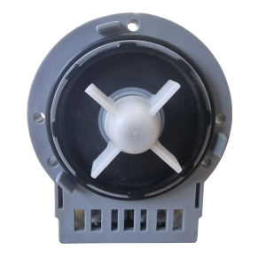 משאבת ניקוז למכונת כביסה ASKOLL חיבור 3 ברגים לבית הפילטר – מבט חזית