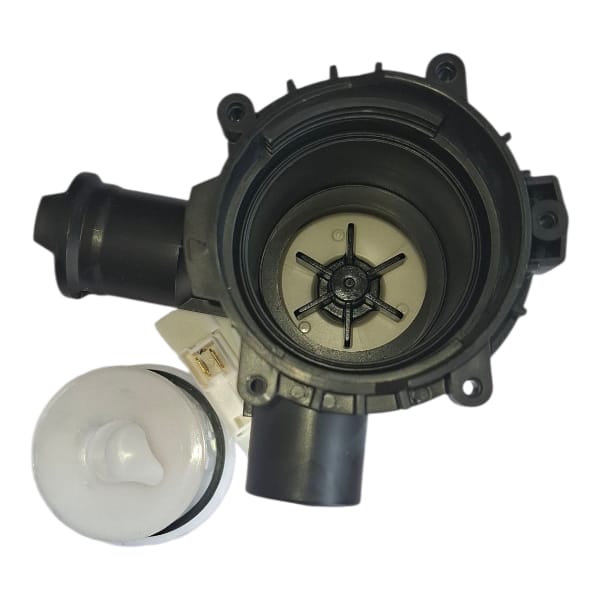 משאבת ניקוז מקורית 5 ברגים למכונת כביסה Bosch Siemens קדמי כל טכני השרון משאבת ניקוז למכונת כביסה בוש סימנס קונסטרוקטה מבט קדמי 5 ברגים