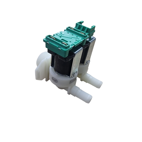 שסתום מים כפול למכונת כביסה Bosch Siemens Constructa כל טכני השרון ברז מגנטי כפול למכונת כביסה Bosch Siemens Constructa מבט זוויתי